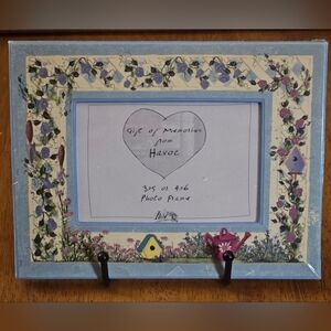 Vintage Havoc Publishing Blue and Multicolor Photo Frame